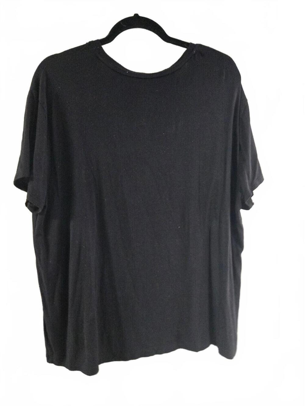 Nine West Soft Spun Black V-Neck T-Shirt XXL - Picture 2 of 6